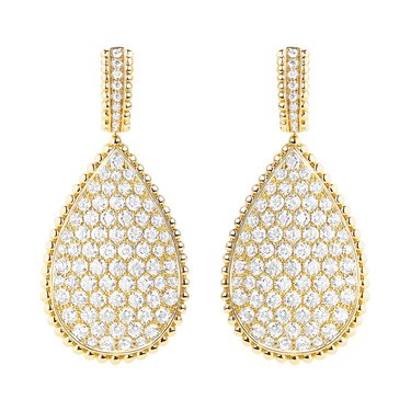 Fine jewelry - Serpent Bohème XL sleepers paved with diamonds on yellow gold.jpg