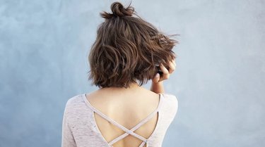 تسريحة Half Up Half Down Bun for Short Hair.jpg