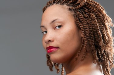 تسريحة Short and Curly Kinky Two-Strand Twists.jpg