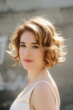 تسريحة Curled Bob.jpg