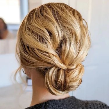 تسريحة Effortless Updo for Short Hair.jpg