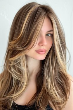 تسريحة Layers with Chunky Highlights.jpg