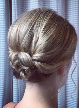 تسريحة Smooth Updo with Pinned Ends.jpg