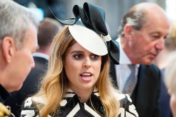 Princess Beatrice attends a lunch after the National Service of Thanksgiving as part of the 90th birthday celebrations