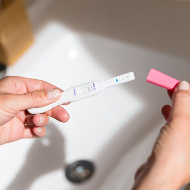 ما سبب ظهور خط خفيف في اختبار الحمل بعد 5 دقائق؟