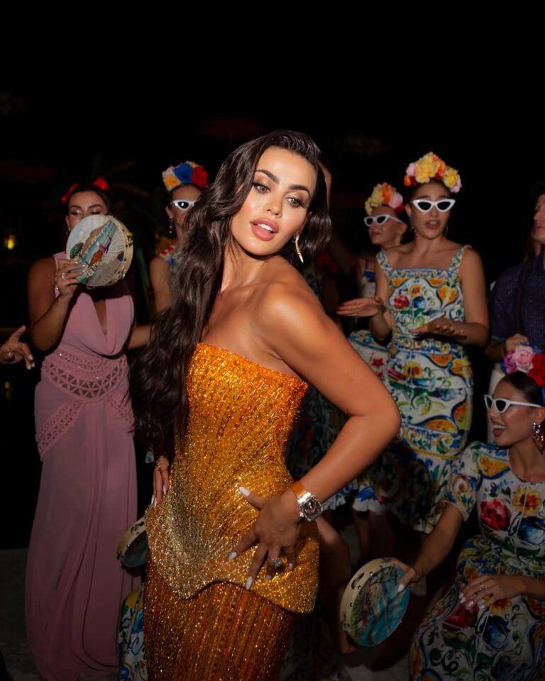 يومي بيوتي متألقة في حفل ما قبل زفافها