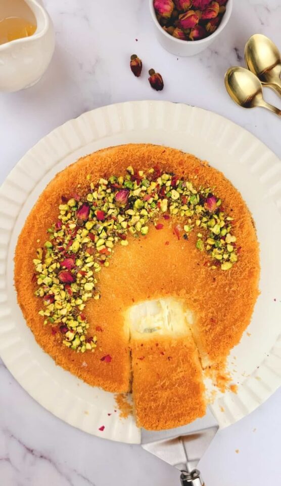 أفضل طريقة الكنافة بالقشطة سهله وسريعة للمبتدئين!