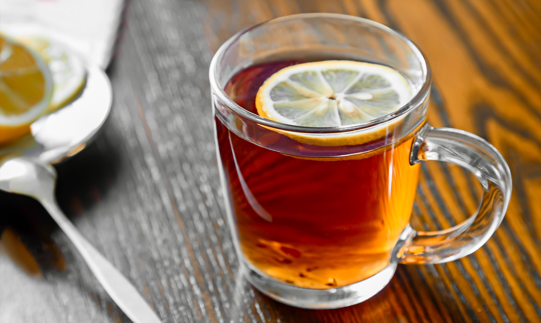 الليمون آمن متى مُزِج بالشاي