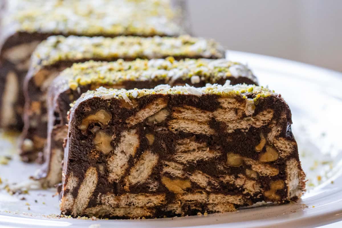 حلى البسكويت بالشوكولاتة