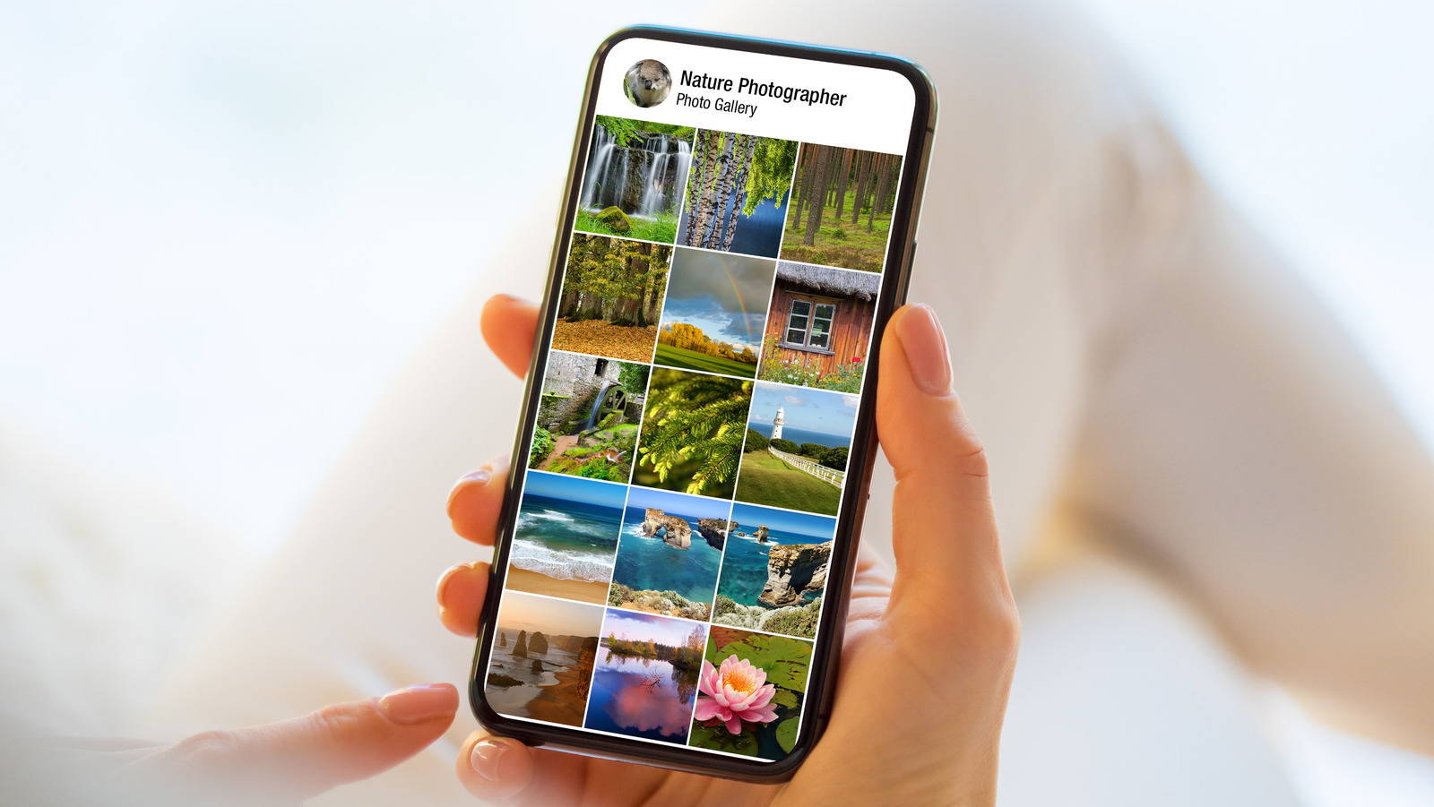 إعدادات الهاتف لتصغير الصور