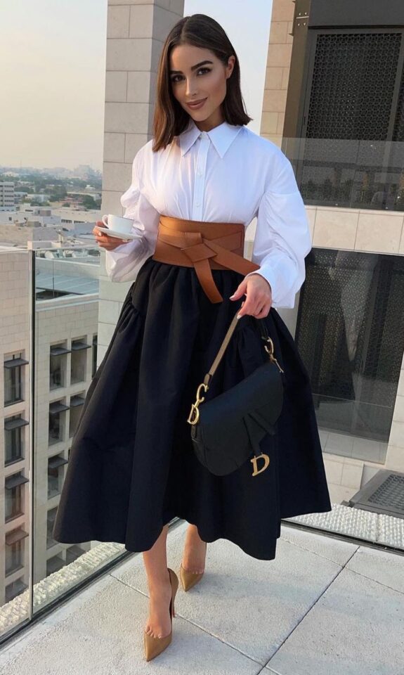 طريقة تنسيق حزام الخصر​ لاخفاء عيوب الجسم