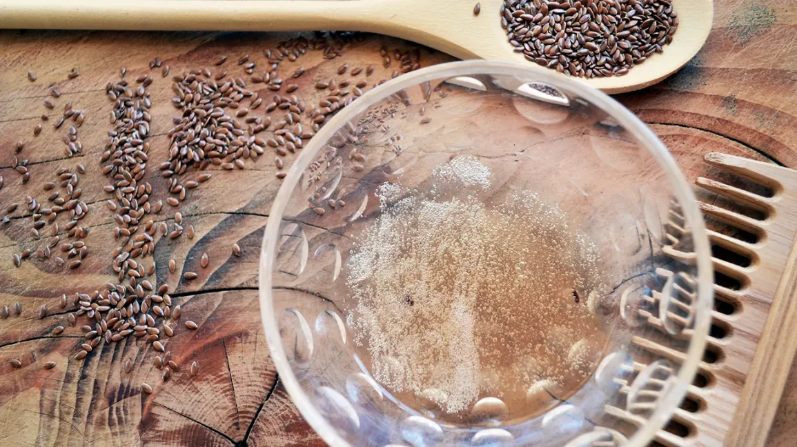 خلطة بذور الكتان للشعر