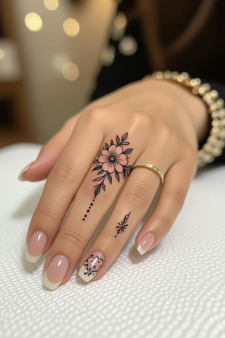 نقش يد بسيط لمن تحب البساطة