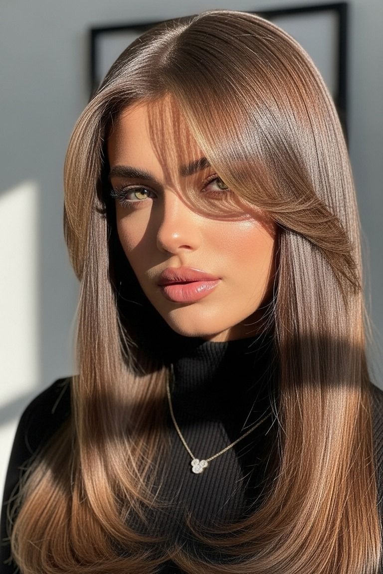 اللون البني الفاتح للشعر