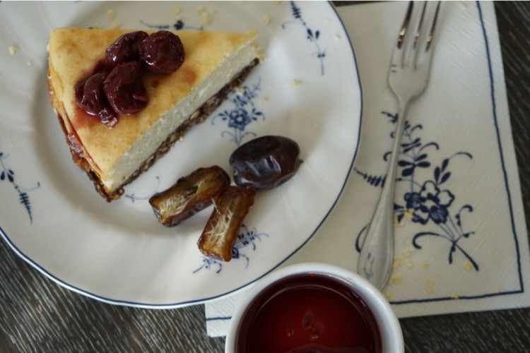 تشيز كيك بالتمر