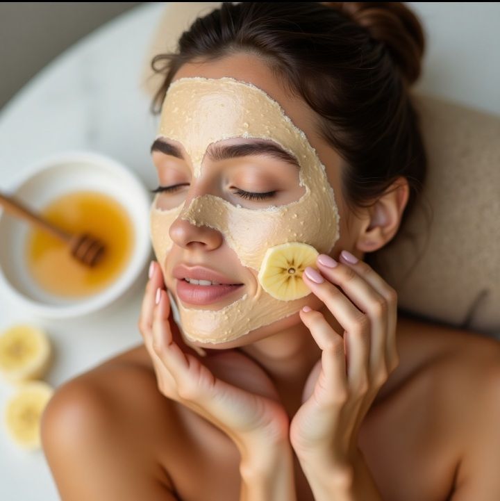 خلطة الموز والعسل لتغذية بشرة الوجه