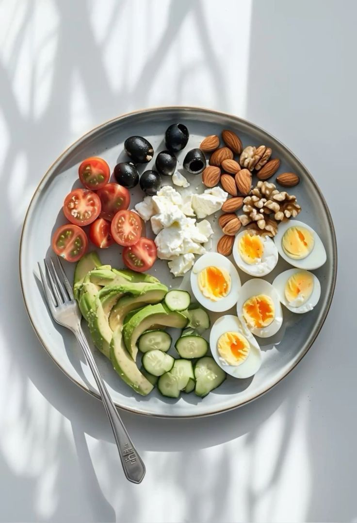 البيض مع الخضروات