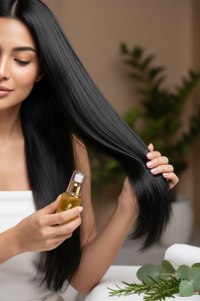 زيت ترطيب الشعر لتحسين ملمسه وحيويته!
