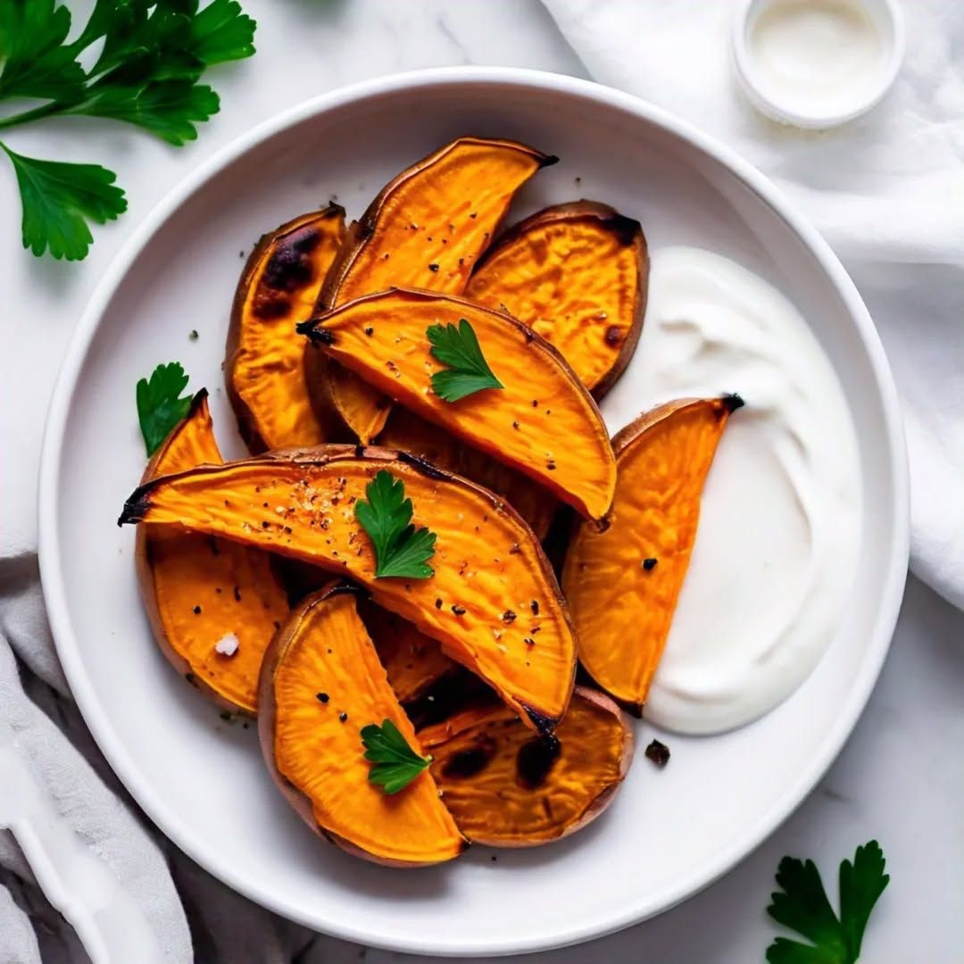 بطاطا حلوة مشوية