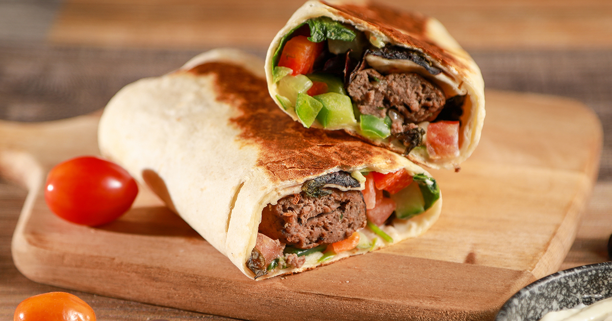 سندويش كباب اللحم