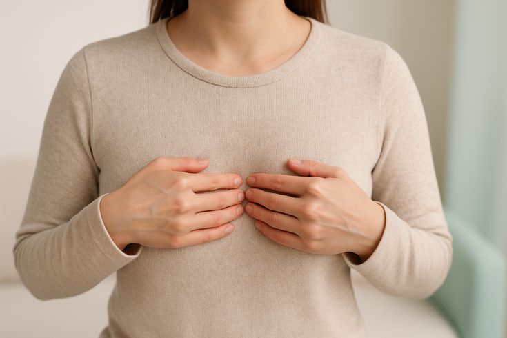 تدليك الثدي بلطف لتحفيز تدفق الحليب