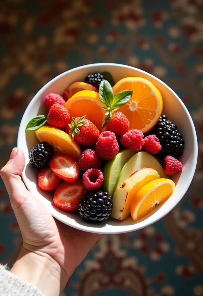 فوائد اكل الفواكه على الريق